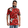 Red Roses Uni-Sex All Over Print T-Shirt