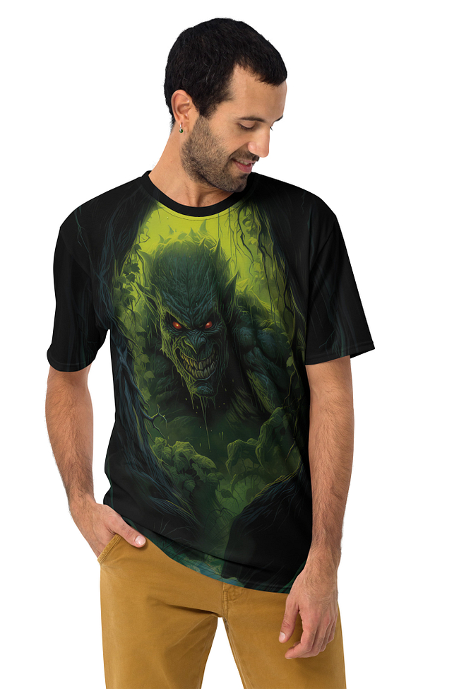 Green Monster Horror All Over Print T-Shirt
