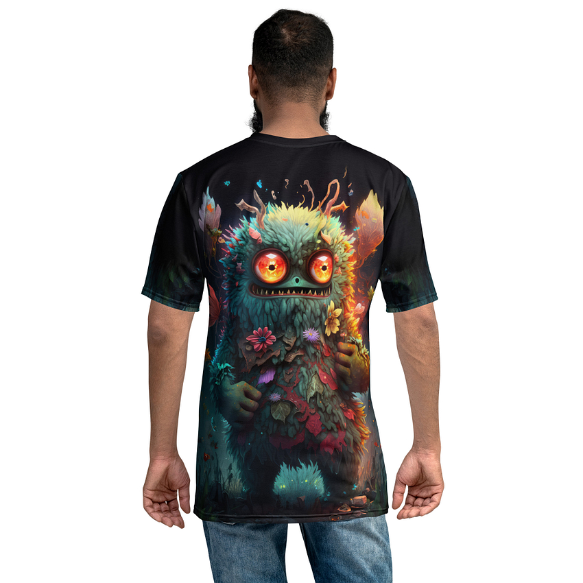 Cute Swamp Monster All Over Uni-Sex T-Shirt