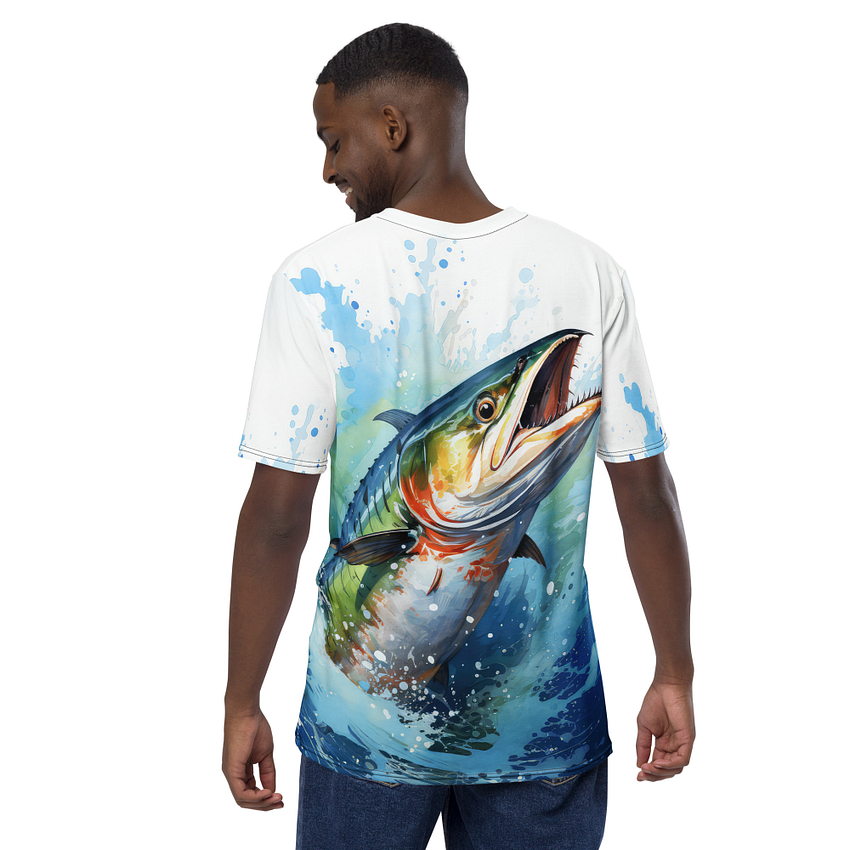 Fishing Fish Mackerel All Over Print Uni-Sex T-Shirt