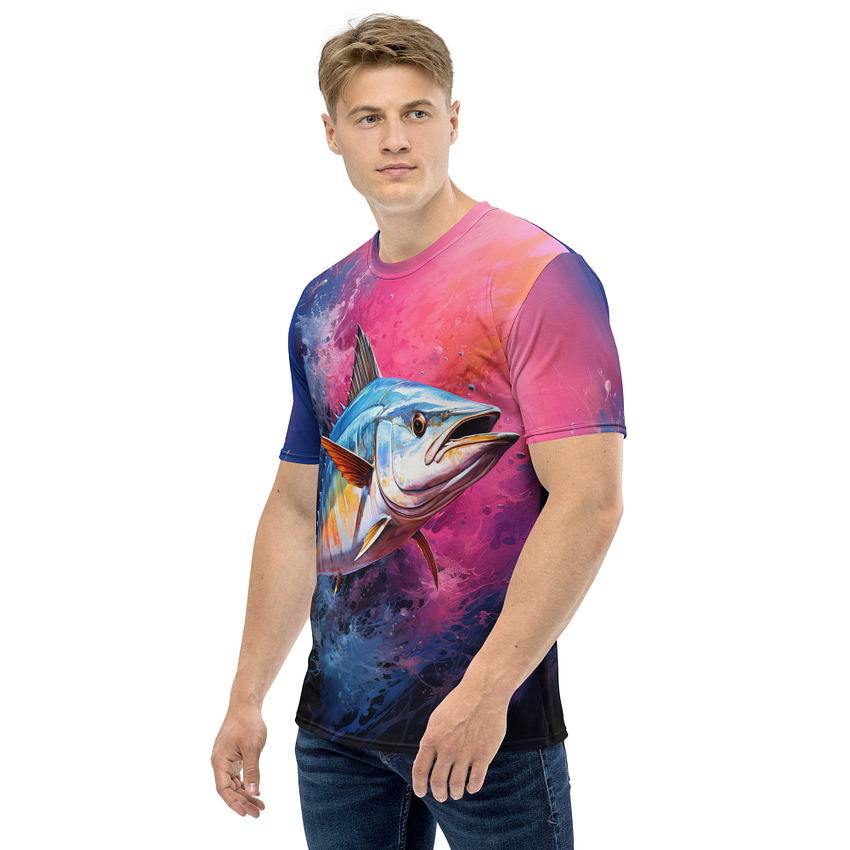Fishing Fish Mackerel All Over Print Uni-Sex T-Shirt