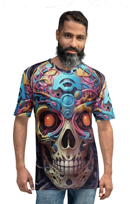 All Over Print T-Shirts Graphic Tee BioMechanical